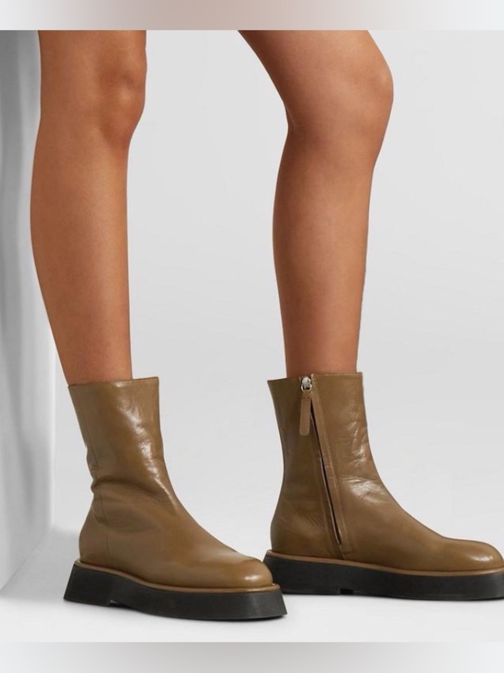 Wandler rosa boots brown/cognac size flatform